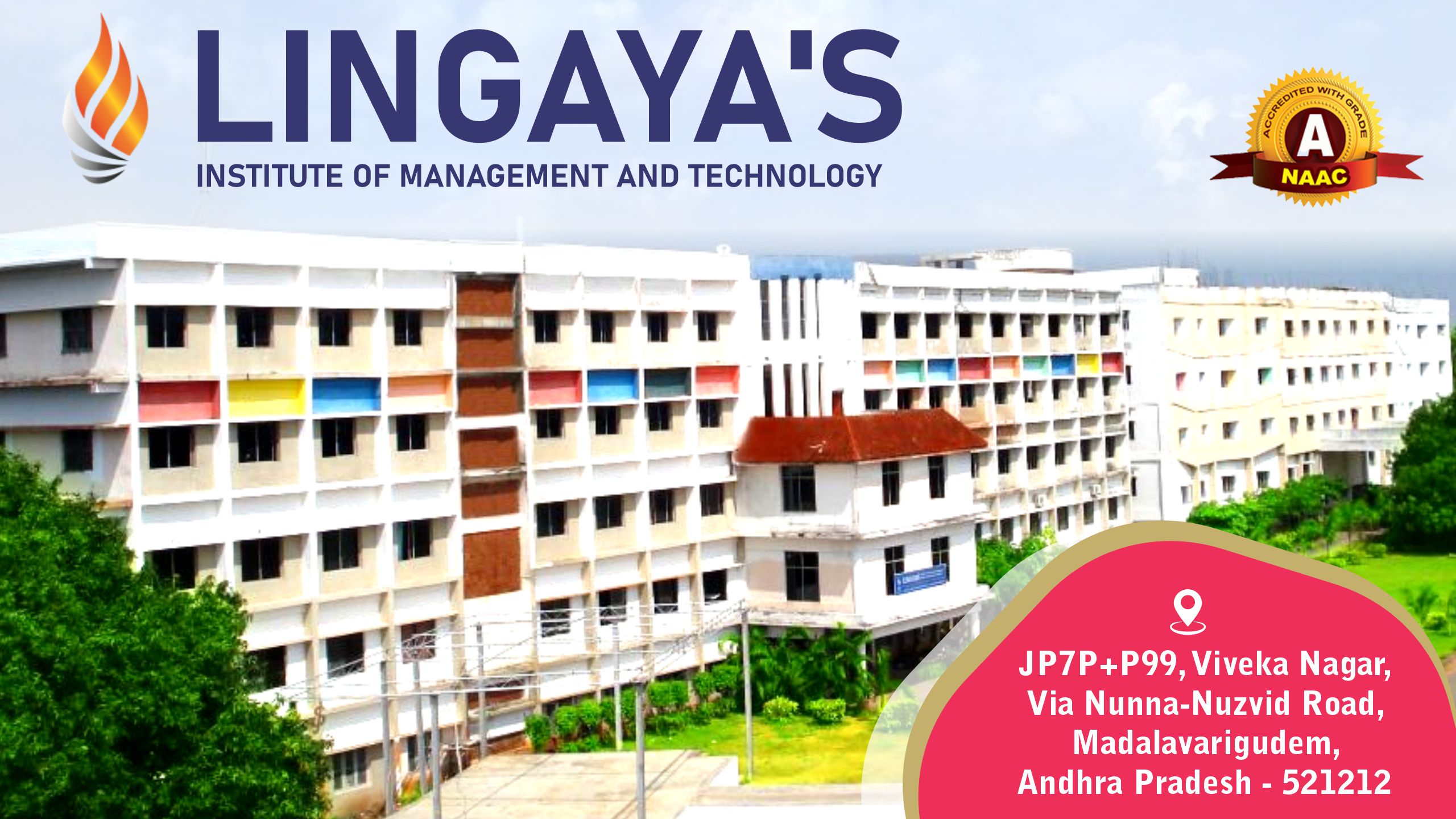 Out Side View of Lingayas Institute Of Management And Technology